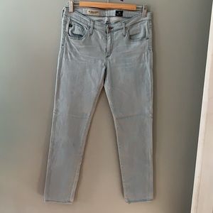 AG Adriano Goldschmoed Blue Stevie Slim Ankle Straight Leg Jeans